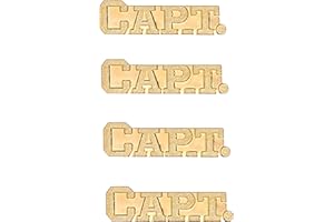 TROPHY HUT Captain Pin 25 Inch High by 1.5 inches long Captain Chenille Pin. Package of 4.