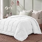 Utopia Bedding Comforter King Size, Duvet Insert, 90 x 102 Inches, White | Cloud Pattern Brushed Microfiber, Bed Comforter, Corner Tabs, Machine Washable, All Season, Down Alternative Fill