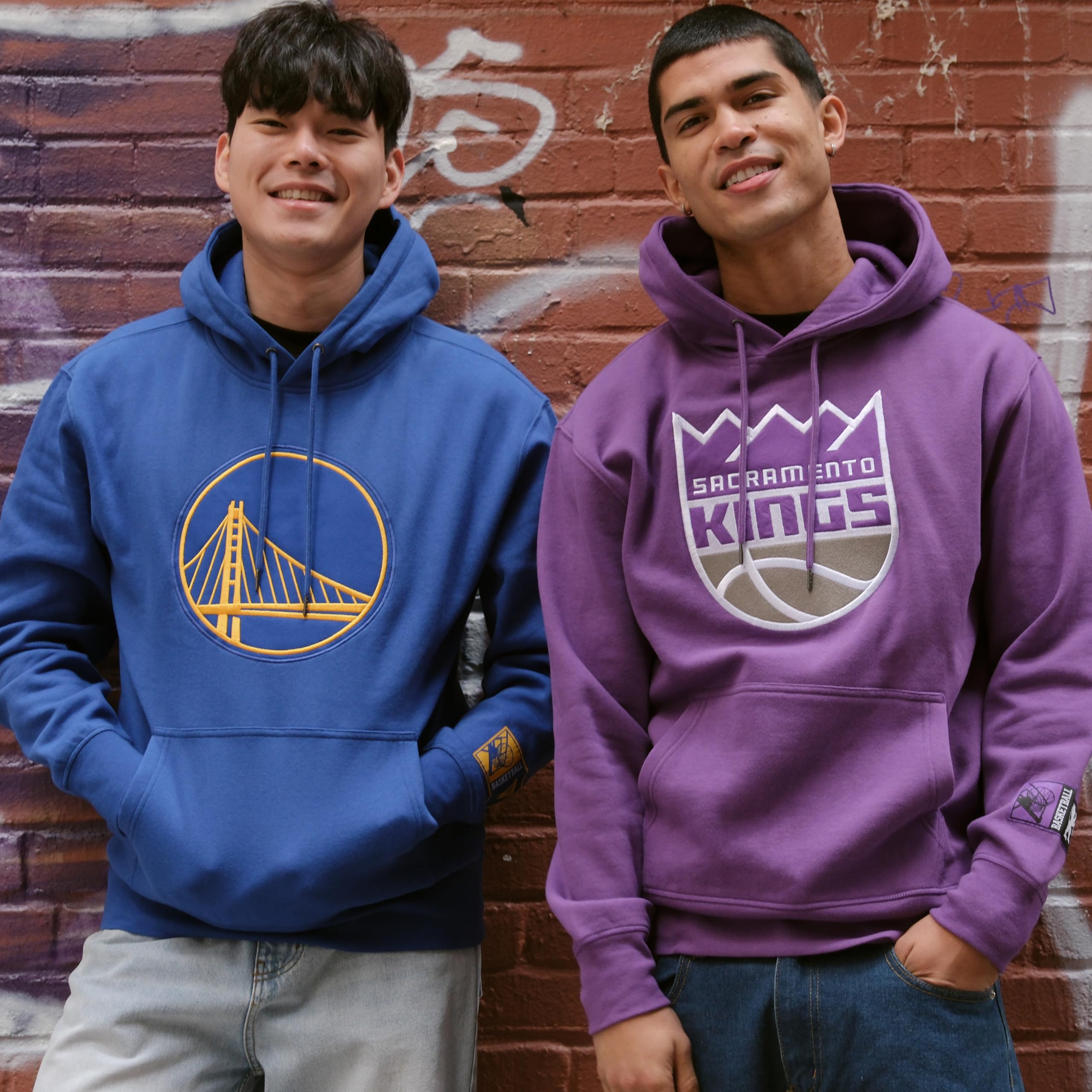 Ultra Game Adults NBA Official Classic Embroidered Hoodie Sweatshirt, Atlanta Hawks, Team Color, Small