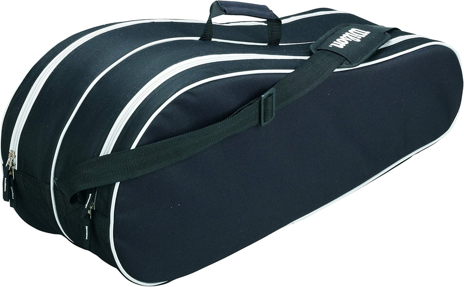 Wilson Advantage II Six Pack Tennis Bag, Black/White, 47 x 31 x 18 cm - Image 3