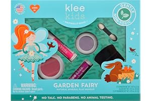 KLEE NATURALS Luna Star Naturals Klee Kids 4 PC Makeup Up Kits with Compacts (Garden Fairy)