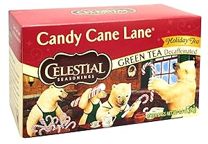 Celestial Seasonings Candy Cane Decaf Green Tea Bags, 20 ct