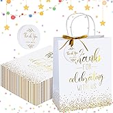 Queekay 36 Pcs Wedding Welcome Bags with Handles Large Wedding Gift Bags with 36 Tags for Guests Birthday Baby Shower Party Favors(Classic)