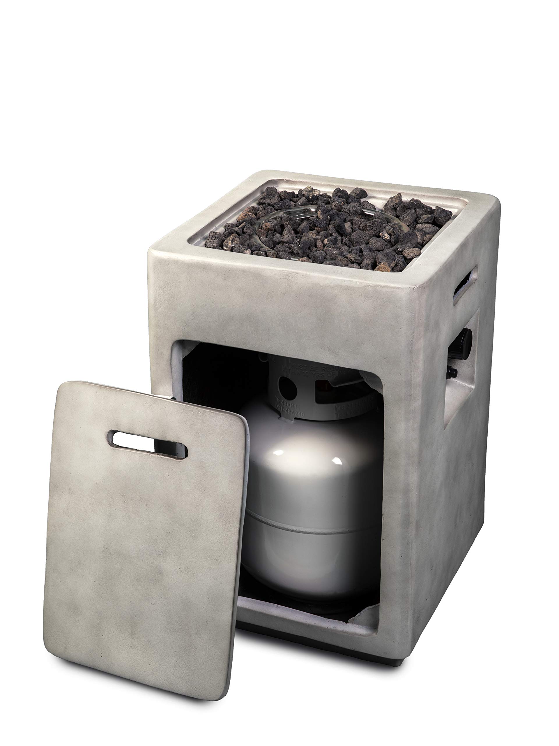 bluegrass living fire pit table on Hanie Design Bfp 200 Pillar Column Propane Gas Fire Pit Concrete Grey Buy Online In Japan At Desertcart Jp Productid 225862602