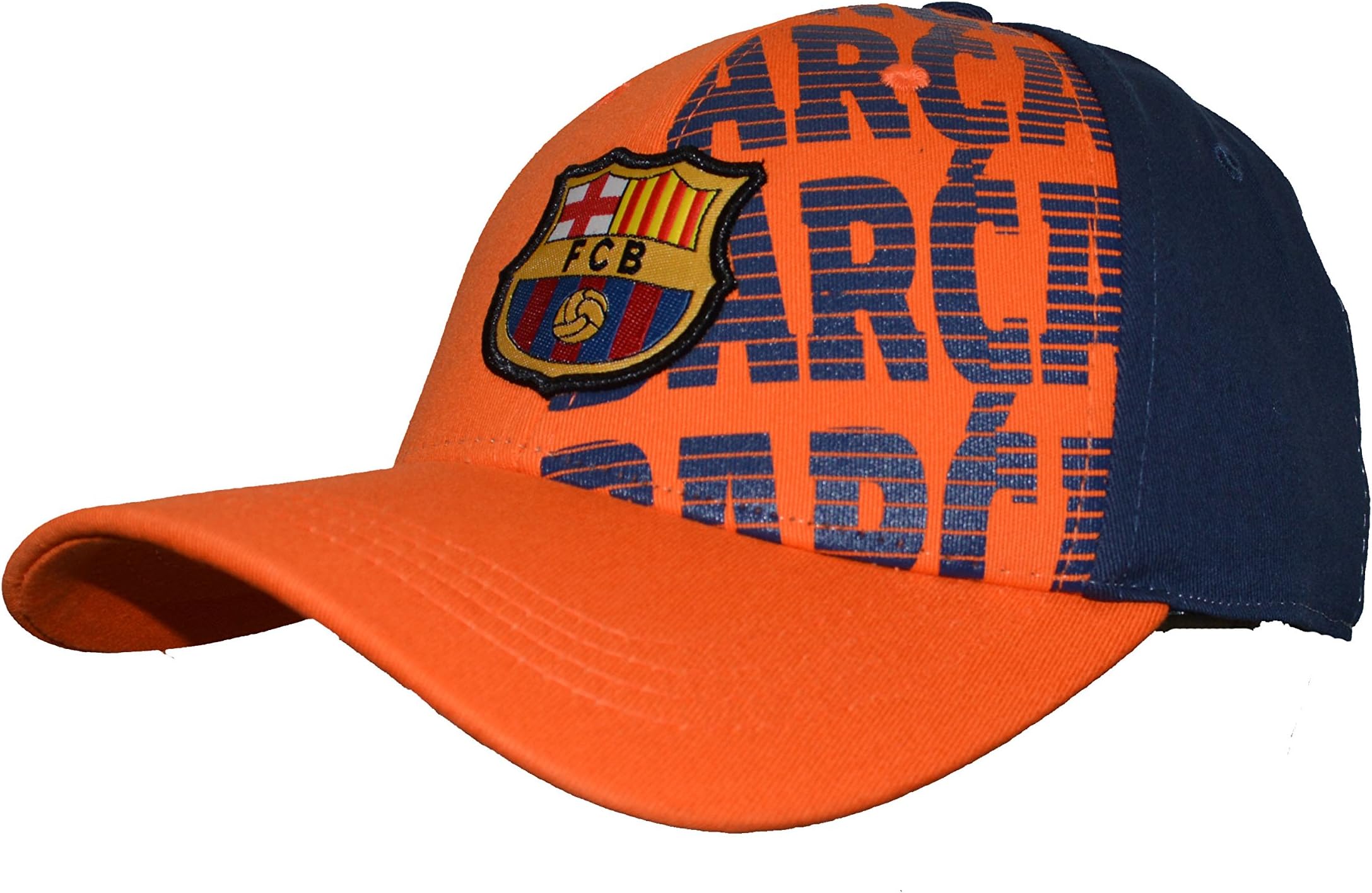 Fc Barcelona Flex Cap Six Panel Cursive Embroidery , Lionel Messi 10 , New Season 2015 (ORANGE, S/M)
