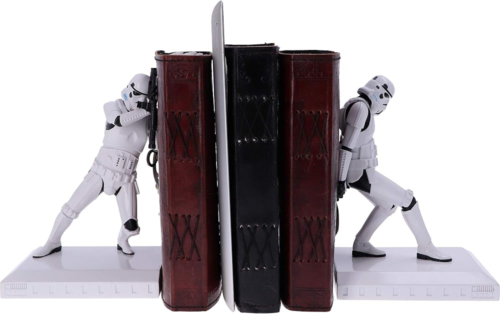 Nemesis Now Official Stormtrooper Bookend Figures Resin White 18.5 cm