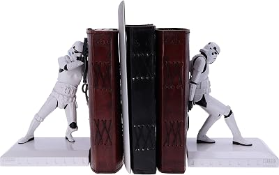 Nemesis Now Official Stormtrooper Bookend Figures Resin White 18.5 cm