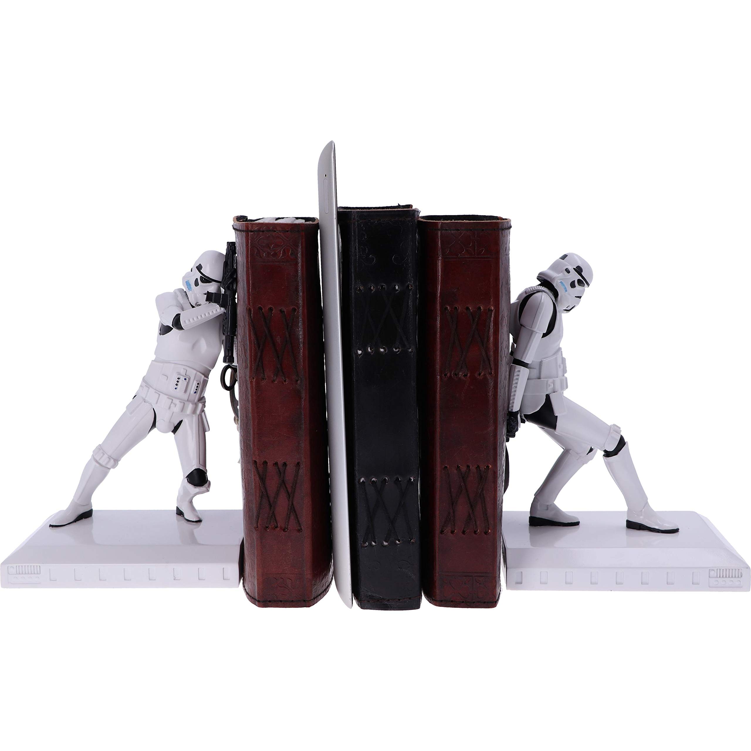 Nemesis Now Original Stormtrooper Bookend Figurines 18.5cm, Resin, White, Officially Licensed Original Stormtrooper Merchandise, Two Stormtrooper Figures to Keep Your Books Upright - Pack of 2