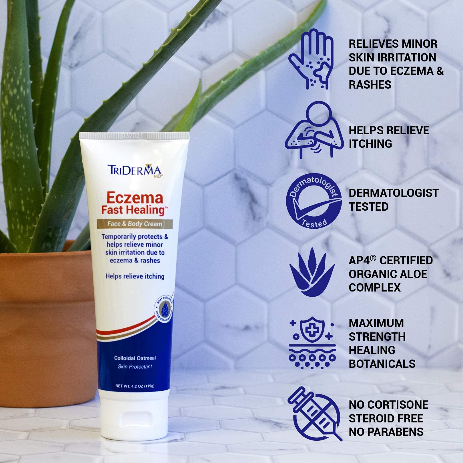 Triderma Eczema Fast Healing Cream, 4.2 Ounce by TriDerma