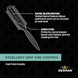 Denman D300 Vented Round Hair Brush Black Nylon Bristles Fast Drying Volume view 5