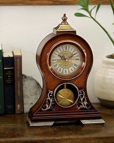 wallpapers Grandfather Clock Swing le raze elegant decorative grandfather clock hand painted wood modern mantel with swinging pendulum shelf tabletop desk buffet color mahogany