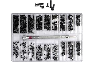 486PCS Laptop Notebook Computer Replacement Screws Kit, PC Screw Assortments with Screwdriver, Flat Head Screw Countersunk Sc
