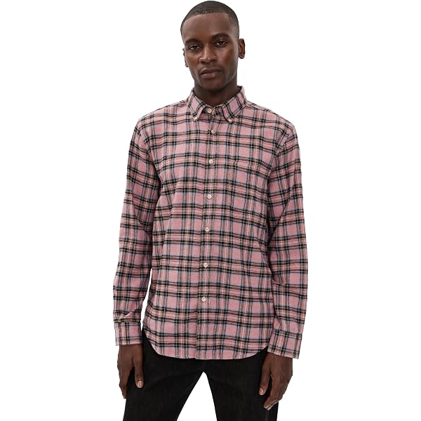Chemise à Carreaux American Rag - Rouge & Gris - Manches Longues - Taille XXL - Occasion Bon état
