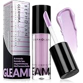 BEPHOLAN Purple Liquid Eyeshadow,Shimmer Waterproof Long-Lasting Shadow | Smooth creamy lightweight texture, Provence Lavender 02# purple shade creates natural subtle shimmer eye looks