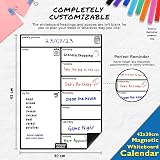 Fridge Magic Magnetic Whiteboard 42x30 cm Weekly Meal Planner Calendar Set view 3