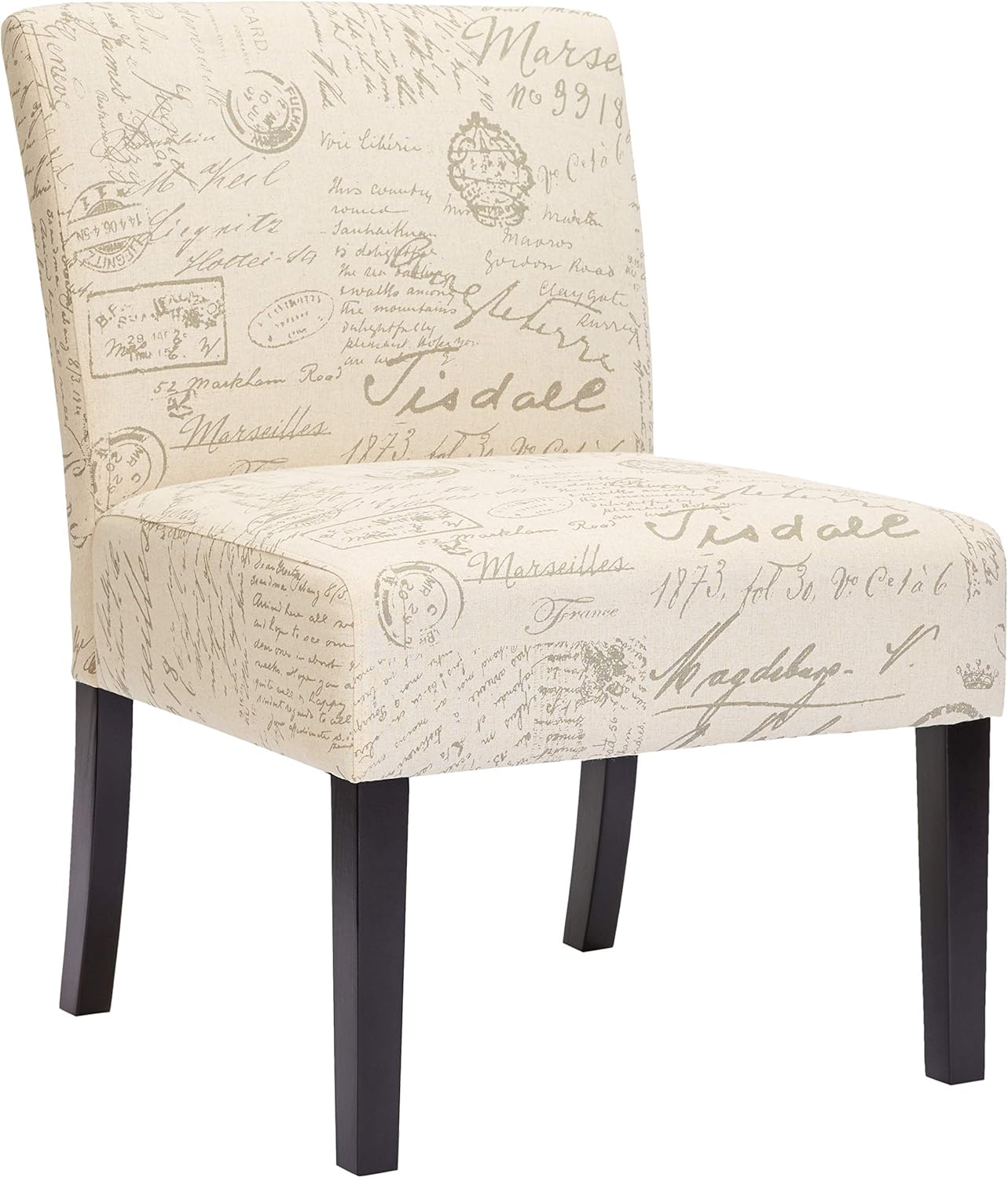 Best Armless Accent Chair Print Dining Room