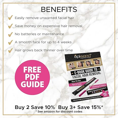 Epiwand Facial Hair Remover Kit Quickly Effectively Remove