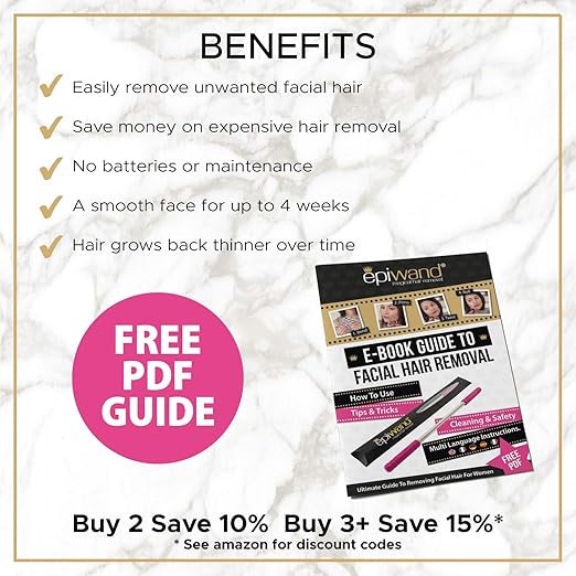Epiwand Facial Hair Remover Kit Quickly Effectively Remove