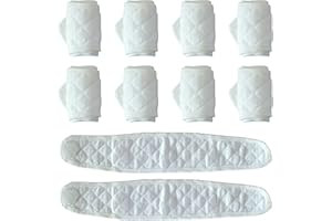 Topwon 10 Pcs Baby Belly Band Newborn Belly Binder Infant Umbilical Cord Band Belly Button Warp Registry Must Haves Gift Cotton