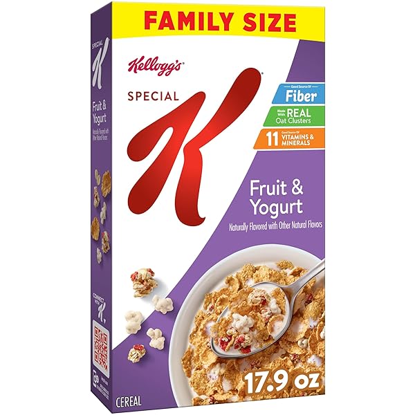 KELLOGG’S SPECIAL K BREAKFAST CEREAL FRUIT AND YOGURT, 17.9 OZ