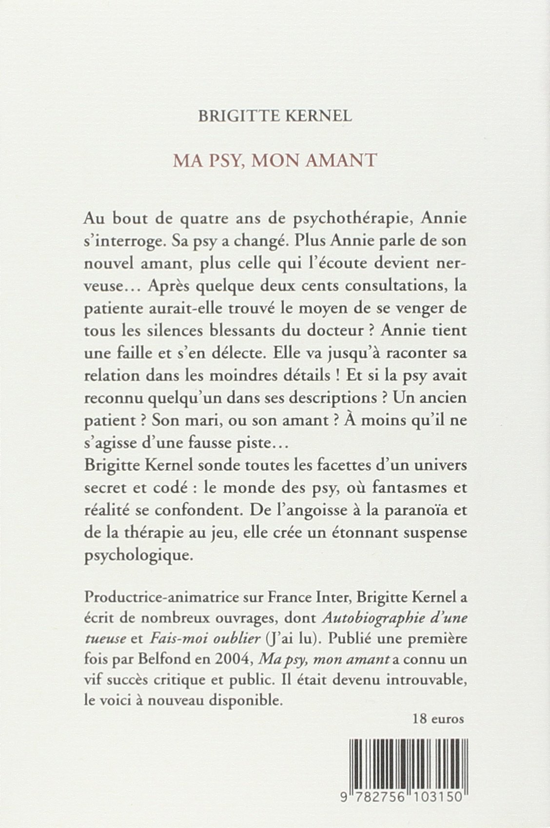 Amazon Fr Ma Psy Mon Amant Kernel Brigitte Livres