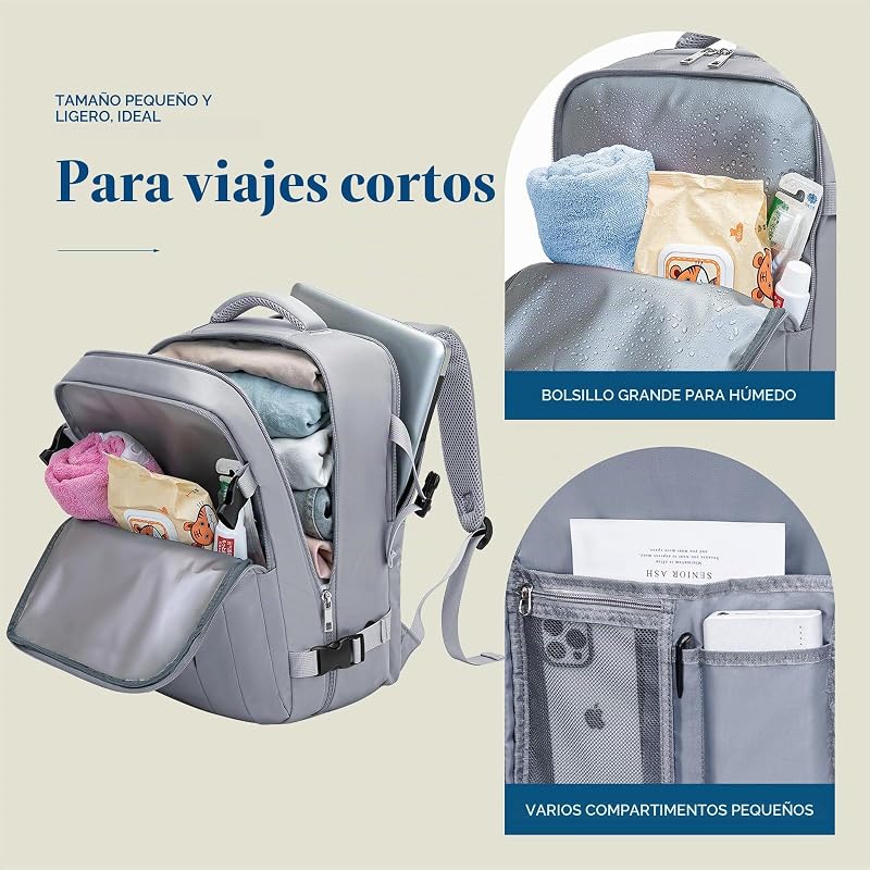 Mochila de viagem Avião de Cabine 40x20x25 para Mochila de Viagem Ryanair Mochila Mochila Mala Mala de Mão Mochilas Mochilas Mala Viagem Homens Mulheres — foto 5 de 8