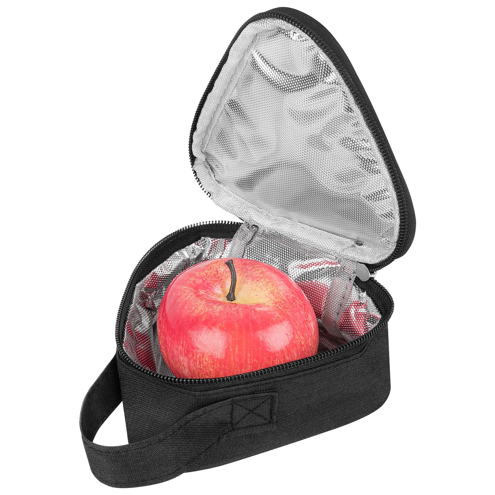 Photo 1 of Linkidea Mini Reusable Snack Bags, Leakproof Insulated Snacks Storage Bag for Fruit, Compact Outdoors Lunch Box (Black)