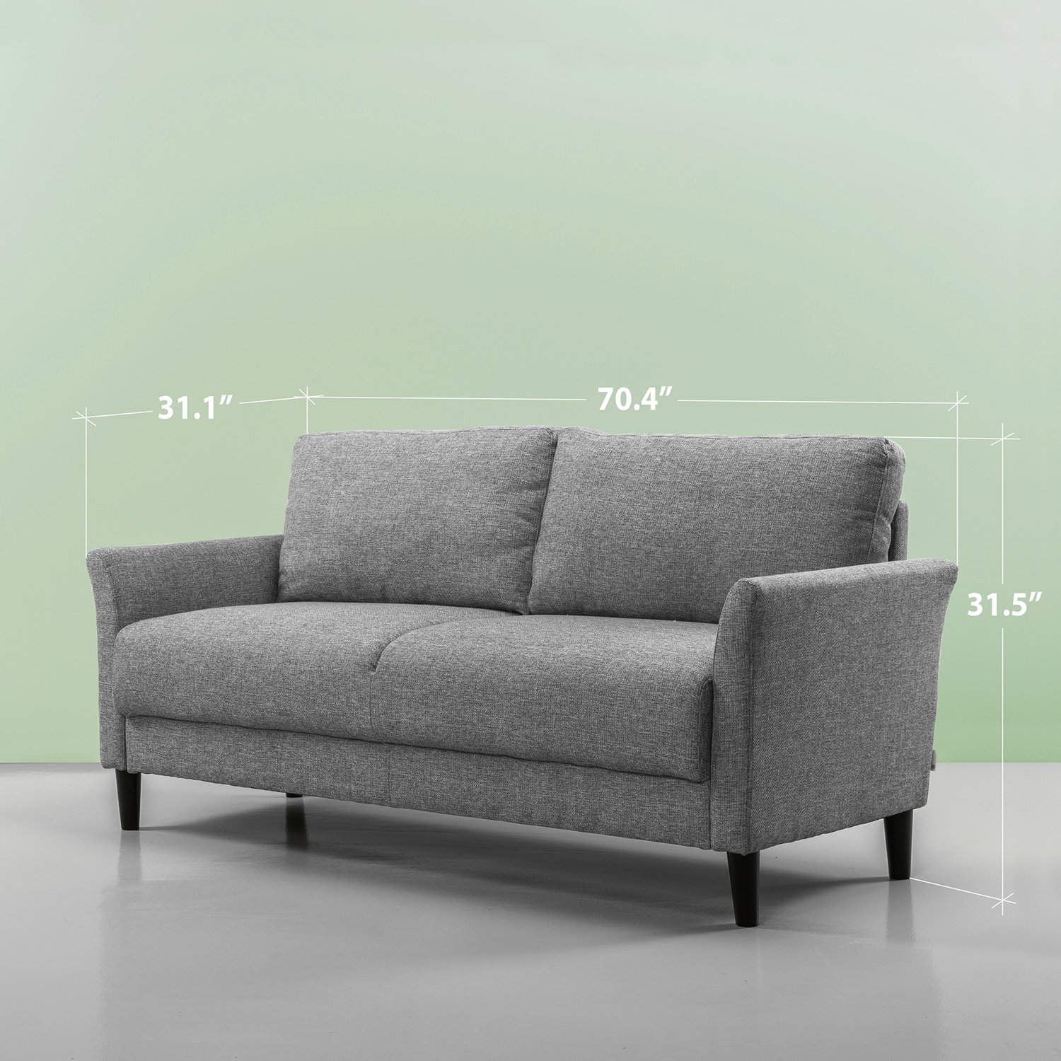 Zinus Jackie, Sofa, Soft Grey LAVORIST