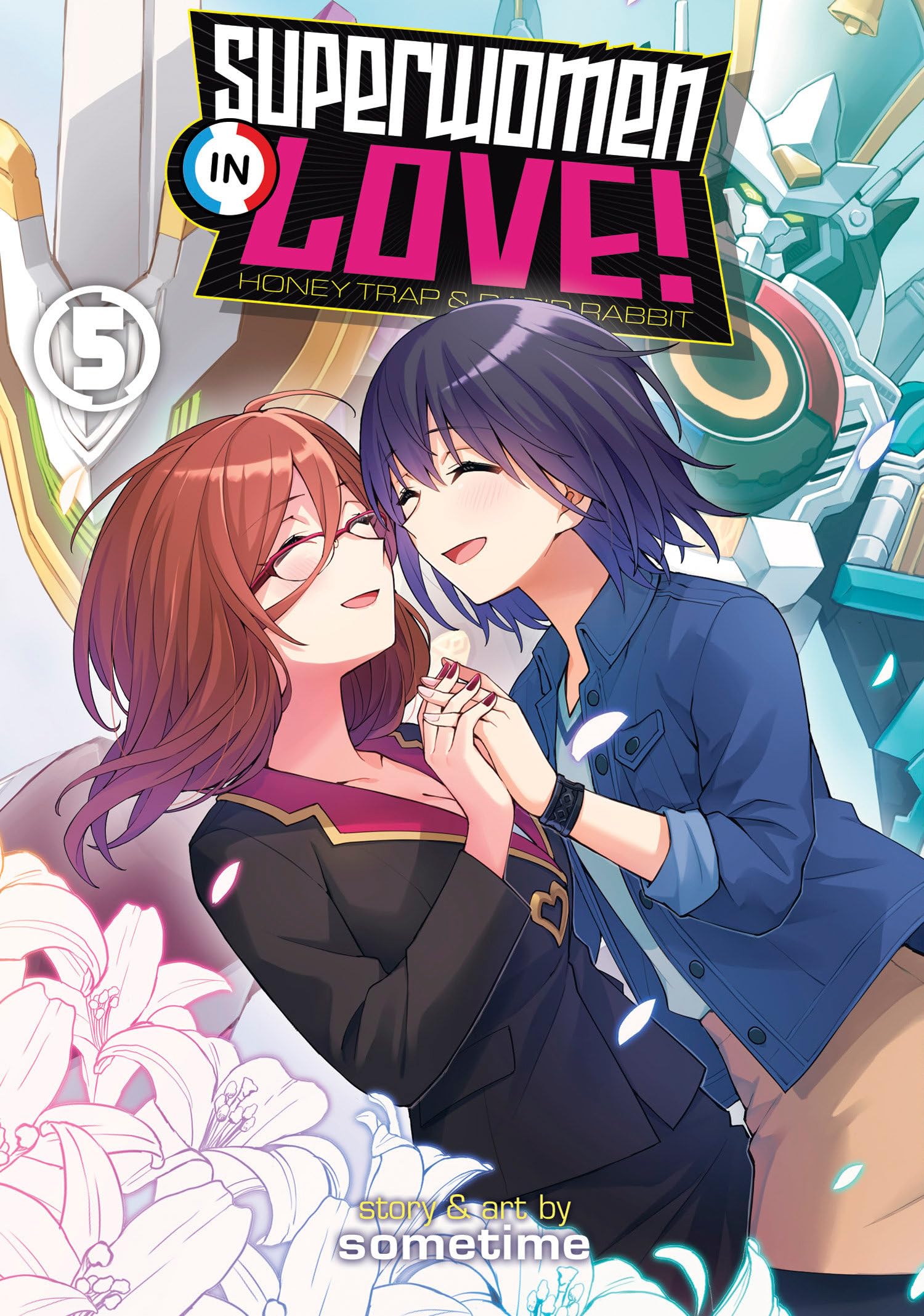 jaquette livre Superwomen in Love! Honey Trap and Rapid Rabbit Vol. 5