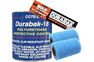 Durabak Textured, Outdoor, UV Resistant, Truck Bed Liner Gallon KIT - Roll On Coating | DIY Custom Coat for Bedliner and Undercoating, Auto Body, Automotive Rust Proofing, Boat Repair Orange