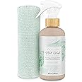 Studio TOV Organic Yoga Mat Cleaner Spray | 8 fl oz With Microfiber Cloth | Made in USA | Yoga Mat Spray for All Mats and Pilates + Yoga Accessories | Gym Equipment Cleaner