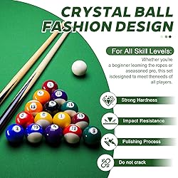 HMQQ Billiard Balls Set 2-1/4" Regulation Size Pool
