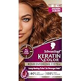 Schwarzkopf Keratin Permanent Hair Dye Cream, 7.7 Medium Auburn, Professional Quality Color for Up to 100% Gray Coverage, Bond Enforcing System
