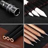 Yordawn Drawing Pencils Set Sketch Kit 29 Pack with Case Graphite Charcoal view 3