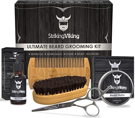 Striking Viking Beard Grooming Kit For Men Heavy Duty Premium