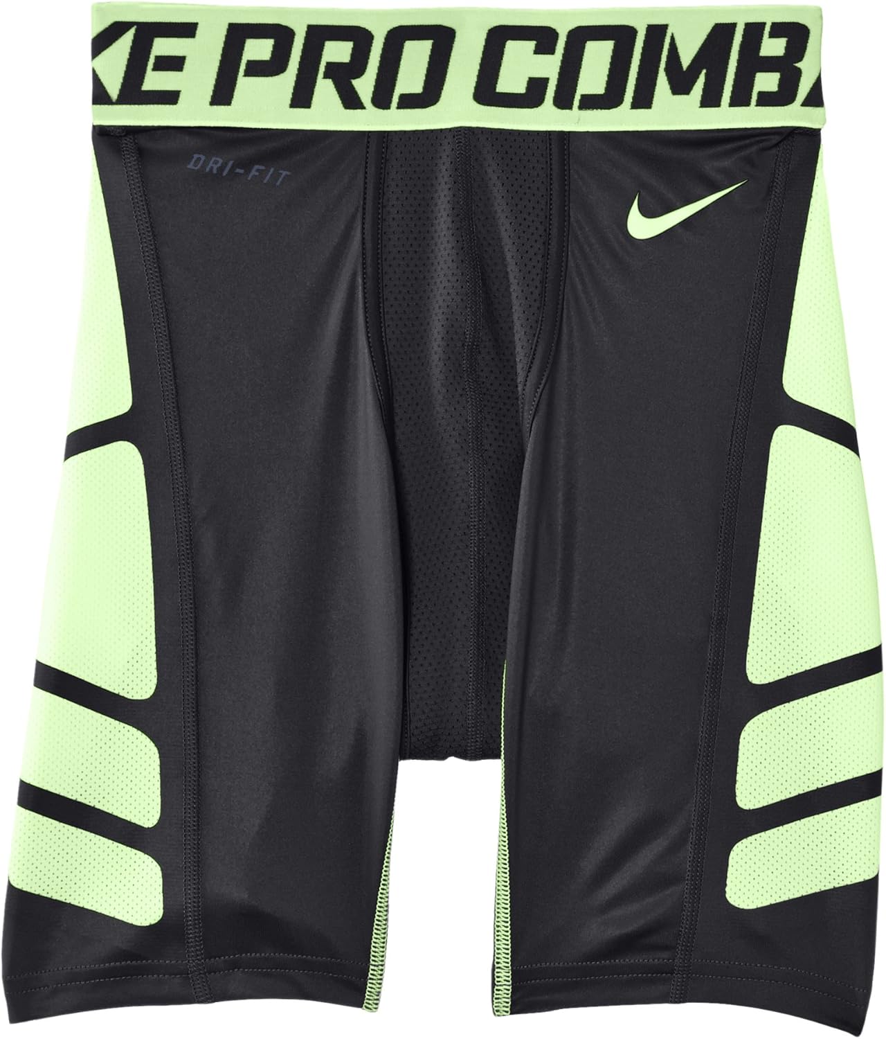 yellow nike pro shorts