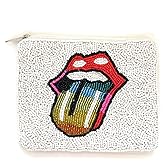 RAINBOW TONGUE Coin Purse Pouch, Coin Purse Pouch, Beaded Coin Purse, Cute Coin Purse, Beaded Purse, small wallet, Best Friend Gift, Pouches, Boho bags, small pouch