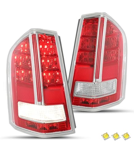 LED Tail Lights Chrome For Chrysler 300C 05-08 Sedan In Taillights - Foto 3