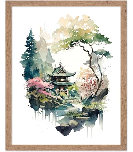 Amazon.com: Japanese Art Print - Half Moon Bridge by Yoshida