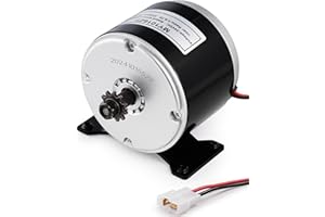 FAITIO 24V Brushed Electric Motor for E Scooter, 350W Replacement Motor Competible with Razor MX350 MX400 E300 E300S E325, Small Brushed Permanent Magnet Ebike Motor, 3000 RPM Restores Engine Power