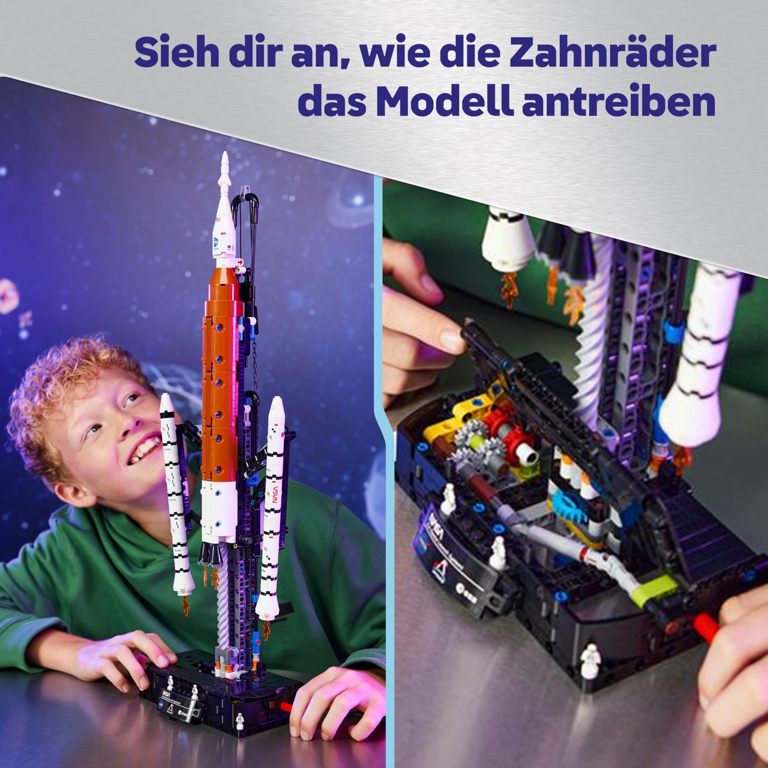LEGO Technic NASA Artemis SLS-Schwerlastrakete - Kinder Rakete & Raumschiff Spielzeug - Baumodell & Modellbau Konstruktionsspielzeug ab 9 Jahren - Geschenk für Jungen und Mädchen - 42221 5