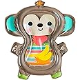 Bright Starts Hungry Monkey Tummy Time Water Mat, Baby Play Mat, Inflatable Sensory Toy for Infants Age 0-6 Months