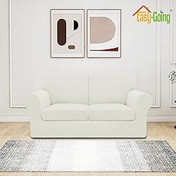 Easy-Going 5 Pieces Stretch Loveseat Cover Washable