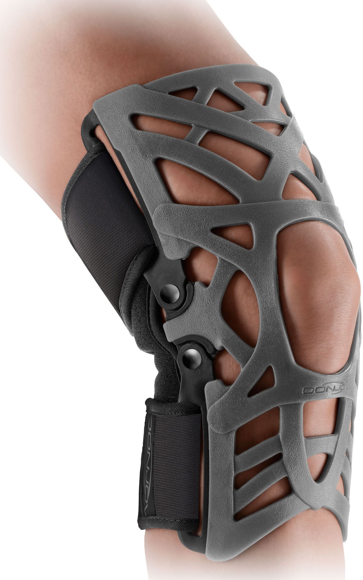 Photo 1 of DonJoy Reaction Web Knee Support Brace with Compression Undersleeve: Grey, X-Small/Small