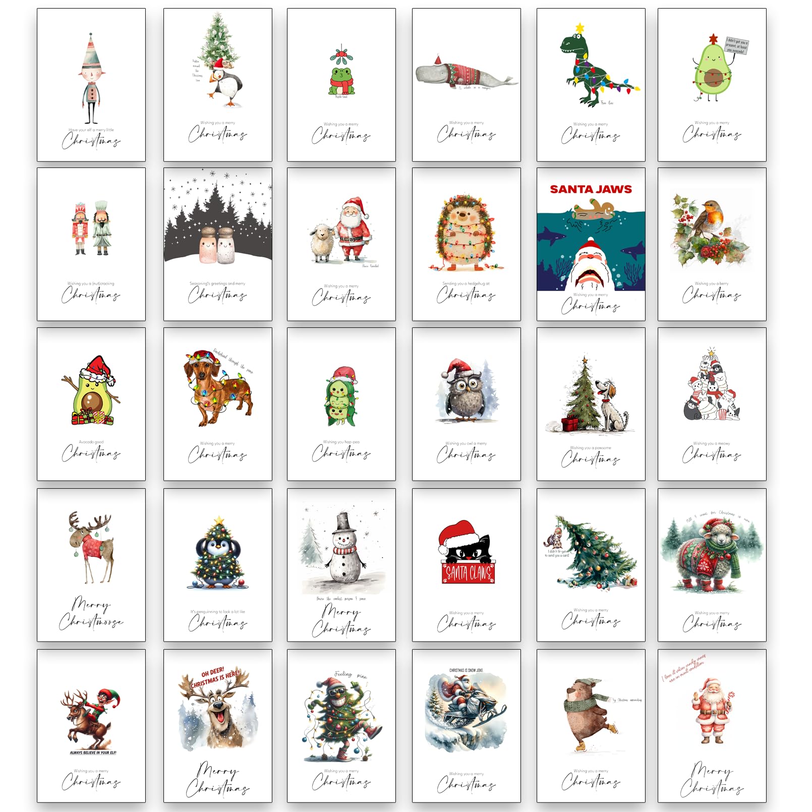 30 Christmas Cards with Puns - Wish Someone Merry Christmas in Style - Some Real Christmas Crackers Here!