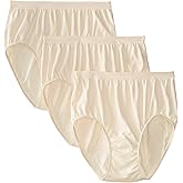 Bali womens Comfort Revolution Seamless Brief Underwear, Microfiber Stretch Panty, 3-pack