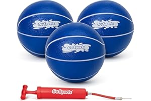 GoSports Swimming Pool Basketballs 3 Pack - Great for Floating Water Basketball Hoops, Choose Red or Blue Pool Basketballs
