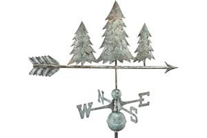 Good Directions Pine Trees Weathervane, Blue Verde Copper