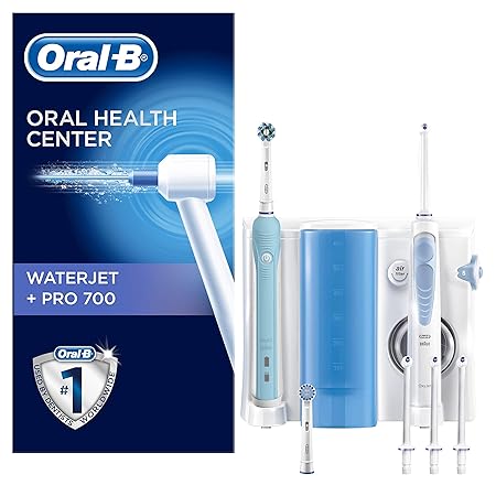 Oral-B WaterJet Munddusche und Oral-B PRO 700 elektrische wiederaufladbare Zahnbürste