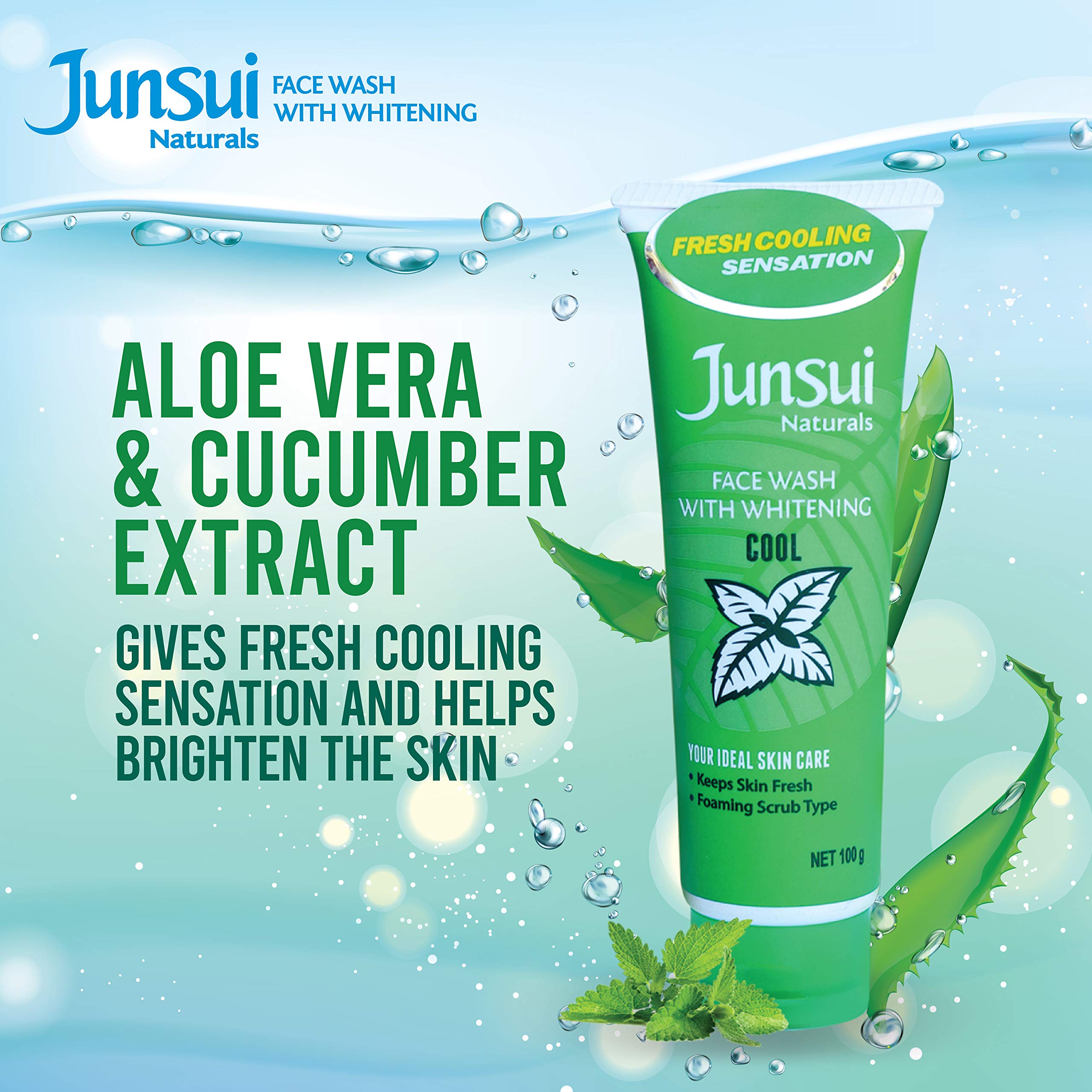 junsui face wash green